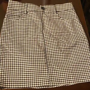 Forever 21 Black and White Gingham Pencil Skirt